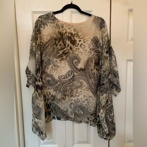 Elegant Paisley Print Women's Top